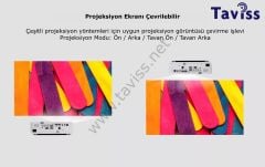 TAVİSS TTSO422W 3LCD 25.000:1 KONTRAST 4500 ANSİLÜMEN PROJEKSİYON CİHAZI