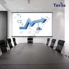 TAVİSS ANTİ-LİGHT DUVAR TİPİ RULO KATLANABİLİR PROJEKSİYON PERDESİ