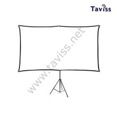 TAVİSS TRİPOD AYAKLI TAŞINABİLİR VE DUVAR KULLANIMLI PROJEKSİYON PERDESİ