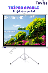 TAVİSS 240X200 CM TAŞINABİLİR TRİPOD PROJEKSİYON PERDESİ