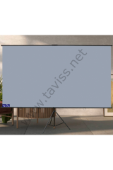 221x124 CM ANTİ-LİGHT TRİPOD AYAKLI TAŞINABİLİR VE DUVAR KULLANIMLI PROJEKSİYON PERDESİ
