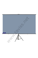 221x124 CM ANTİ-LİGHT TRİPOD AYAKLI TAŞINABİLİR VE DUVAR KULLANIMLI PROJEKSİYON PERDESİ