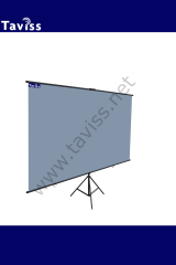 221x124 CM ANTİ-LİGHT TRİPOD AYAKLI TAŞINABİLİR VE DUVAR KULLANIMLI PROJEKSİYON PERDESİ
